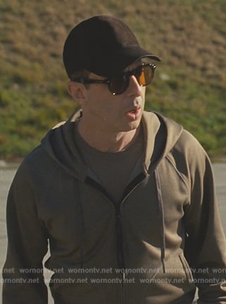 Kendall’s khaki hoodie on Succession