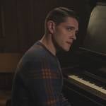 Kevin’s blue plaid sweater on Riverdale