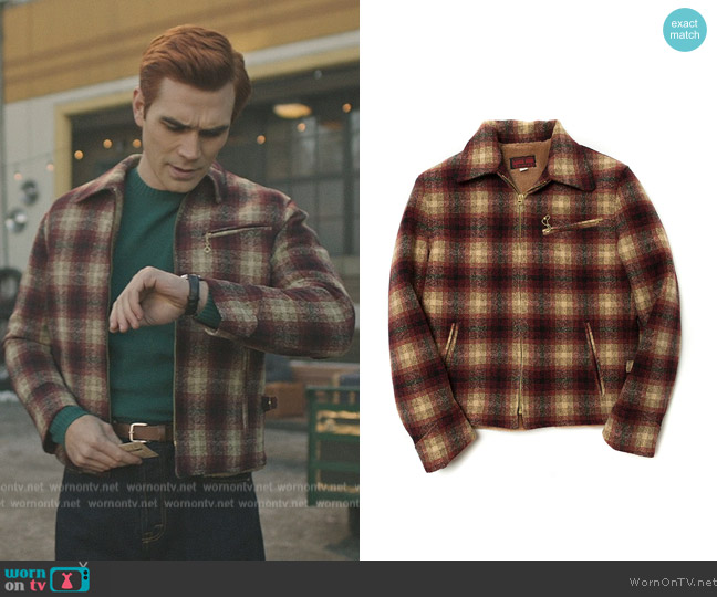 Labour Union Burgundy Plaid Sports Jacket worn by Archie Andrews (K.J. Apa) on Riverdale