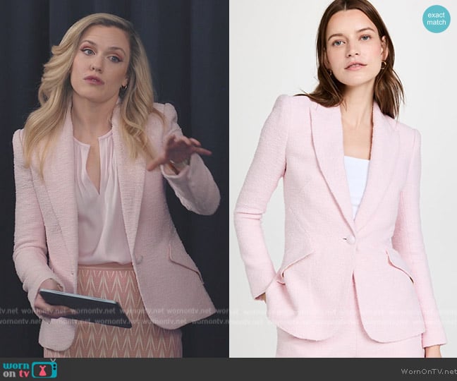 L'Agence Chamberlain Blazer worn by Sadie Ryan (Harriet Dyer) on American Auto