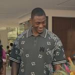 LaMarcus’s green bandana print polo on Bel-Air