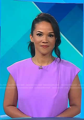 Laura Jarrett’s pink draped dress on Today