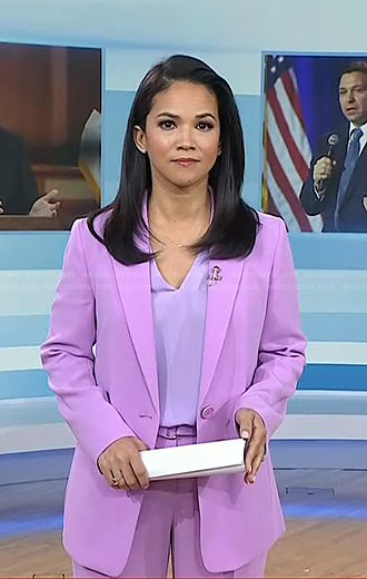 Laura Jarrett’s pink suit on Today