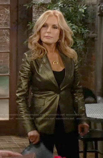 Lauren’s gold blazer on The Young and the Restless