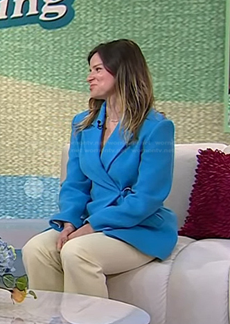 Lee Tilghman’s blue blazer on Today