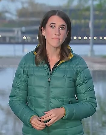 Maggie Vespa’s green puffer jacket on Today