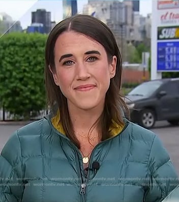 Maggie Vespa’s green puffer jacket on Today