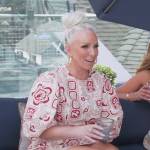 Margaret’s printed mini dress on The Real Housewives of New Jersey