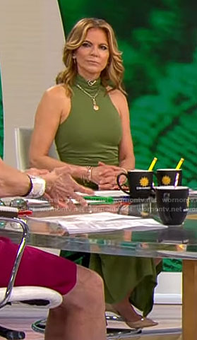 Natalie Morales’s green turtleneck dress on CBS Mornings