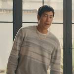 Paul’s gray space dye sweater on Beef