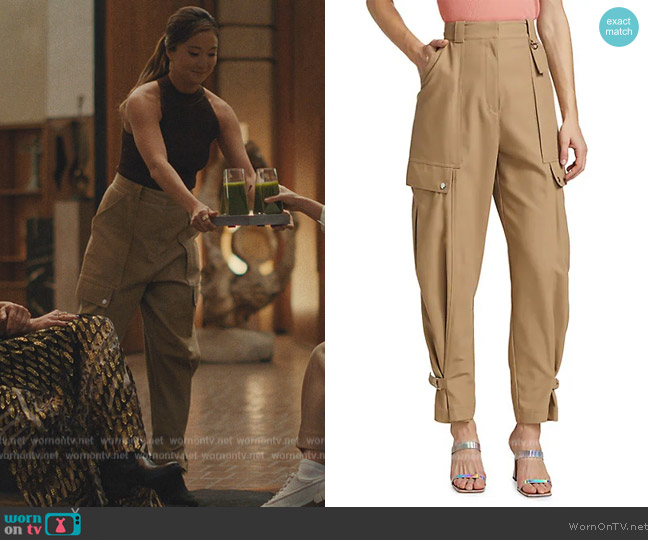 3.1 Phillip Lim Tapered Cargo Pants worn by Naomi (Ashley Park) on Beef