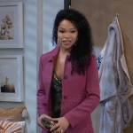 Portia’s pink coat on General Hospital