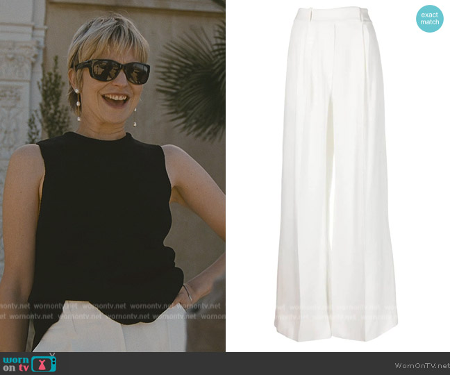 Proenza Schouler Belted Wide-leg Trousers worn by (Annabelle Dexter-Jones) on Succession
