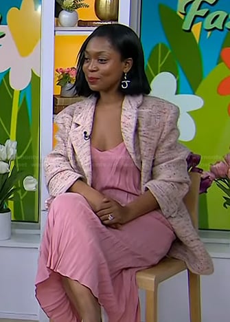Rajni Jacques’s pink oversized blazer on Today