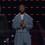 Ray Uriel’s blue jacket and pants on the Voice