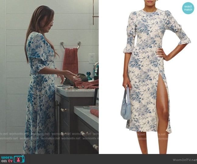 Reformation Carolena Midi Dress worn by Naomi (Ashley Park) on Beef