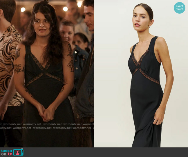 Reformation Provence Dress worn by Samantha Fink (Sofia Black-D'Elia) on Single Drunk Female