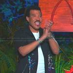 Lionel Richie’s sequin palm tree shirt on American Idol