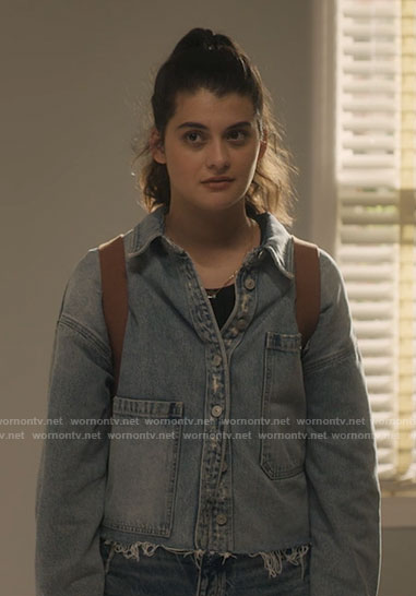 Sam’s denim jacket on Single Drunk Female
