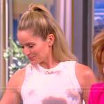 Sara’s white floral tank dress on The View