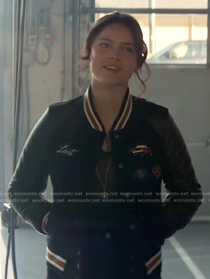 Sarah’s bomber jacket with Lost patch on Superman and Lois