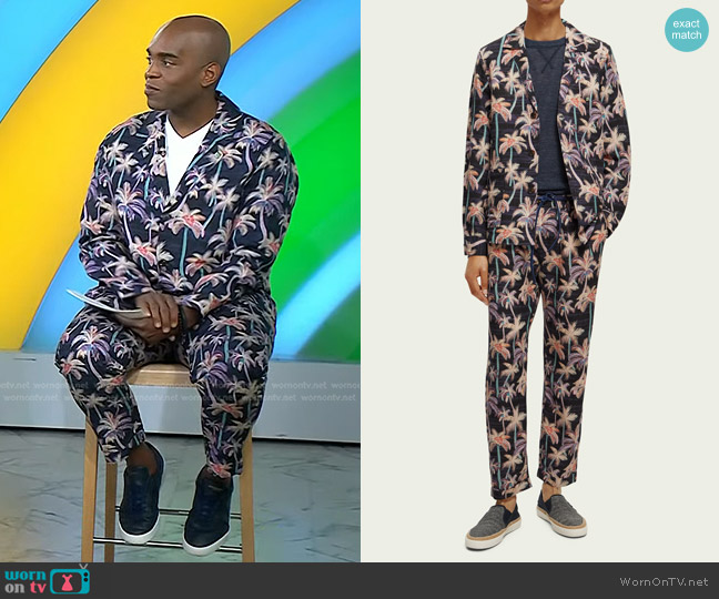 Scotch & Soda Printed Single-Breasted Blazer worn by Chris Witherspoon on Today