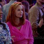 Sheila’s pink blouse on Call Me Kat