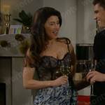 Steffy’s birthday dinner dress on The Bold and the Beautiful