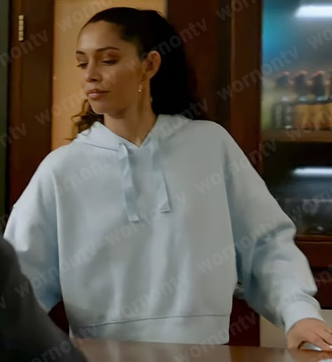 Stella’s light blue hoodie on Chicago Fire