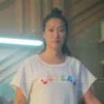 Sumi’s Lovers print tee on Good Trouble