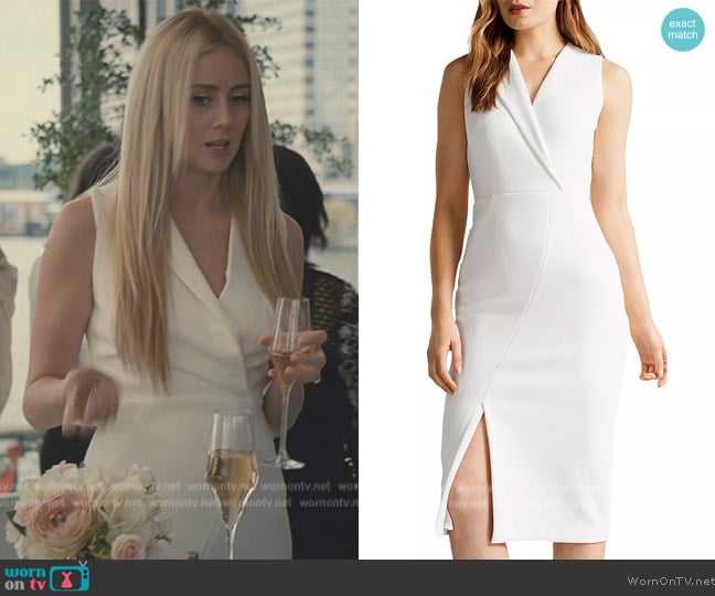 Ted Baker Tilolah Dress worn by Willa Ferreyra (Justine Lupe) on Succession