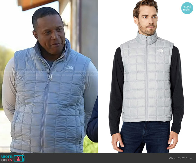 The North Face Thermoball Eco Vest worn by Craig Melvin on Today