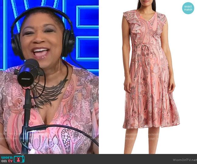 Tommy Hilfiger Jaipur Paisley Dress worn by Deja Vu on Live with Kelly and Mark