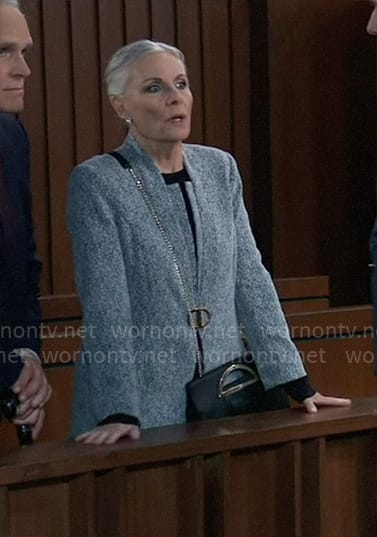 Tracy’s grey jacket on General Hospital