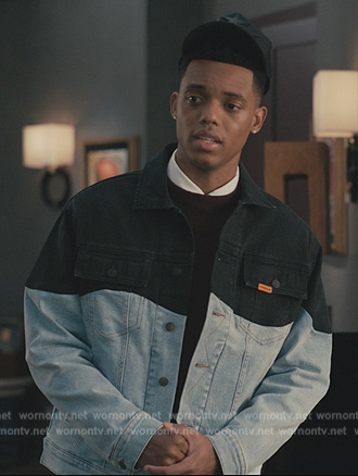 Will’s two-tone denim jacket on Bel-Air