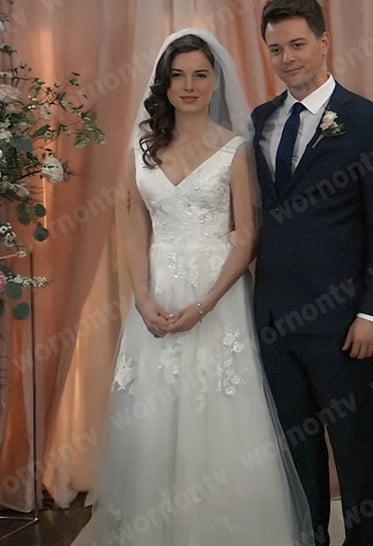 Willow’s wedding dress on General Hospital