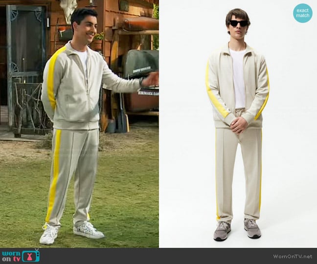 Zara Track Jacket with Band worn by Parker Preston (Trevor Tordjman) on Bunkd