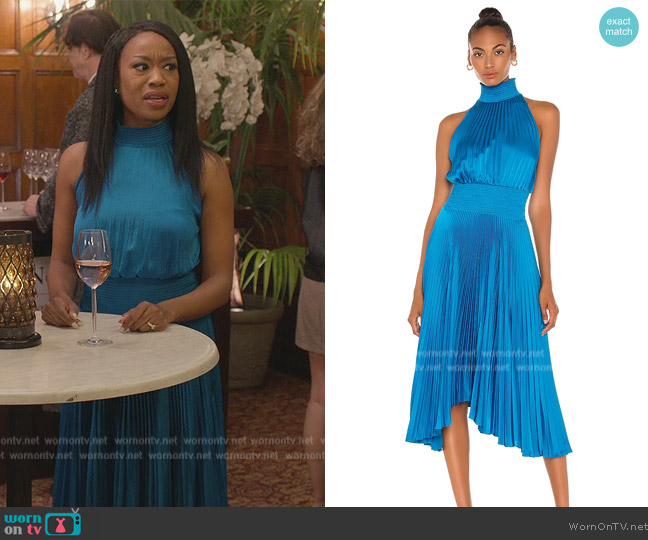 A.L.C. Renzo Dress worn by (Maya Lynne Robinson) on Grand Crew