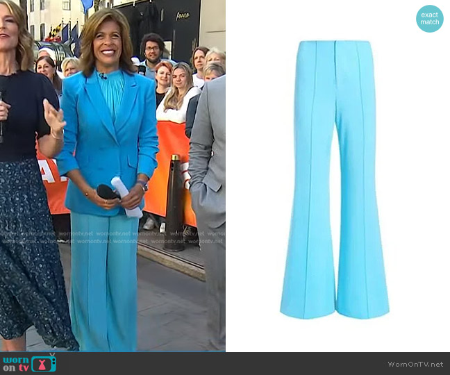 Alice + Olivia Dylan High Waisted Leg Pants worn by Hoda Kotb on Today