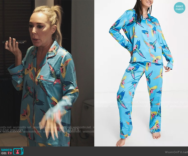 ASOS Chelsea Peers Pajamas worn by  on The Real Housewives Ultimate Girls Trip