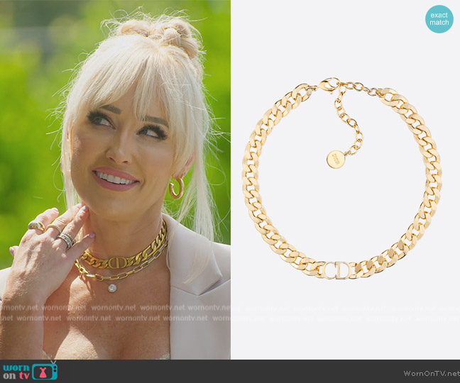 Dior Danseuse Etoile Choker worn by Mary Fitzgerald on Selling Sunset