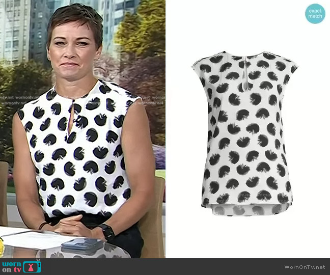 Hugo Boss Itino Top worn by Stephanie Gosk on Today