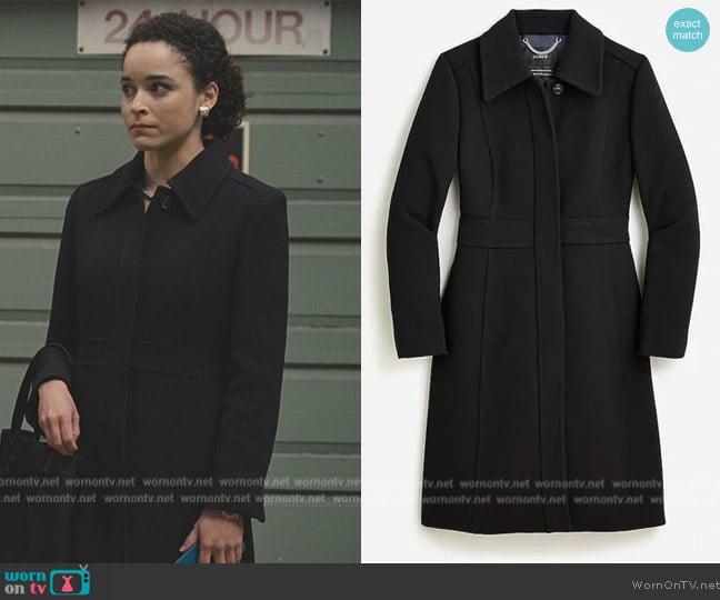 J. Crew Lady Coat worn by (Juliana Canfield) on Succession