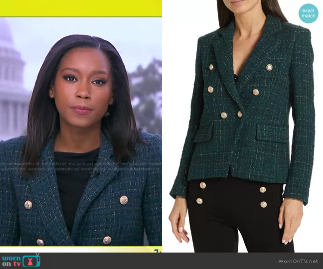 Generation Love Kaya Tweed Blazer worn by Rachel Scott on Good Morning America