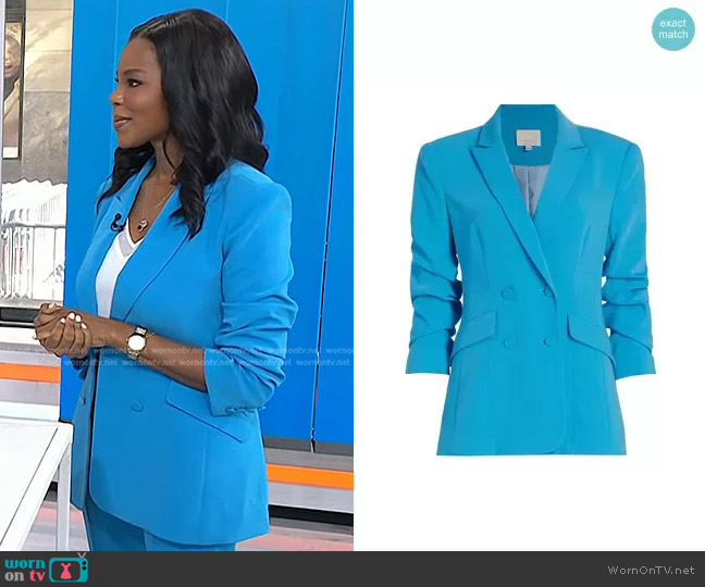 Cinq a Sept Kris Blazer in Atomic Blue worn by Dr. Michelle F. Henry on Today