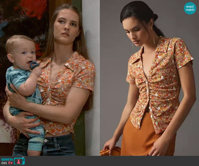 Maeve Ruched Blouse worn by Esme (Avery Kristen Pohl) on General Hospital