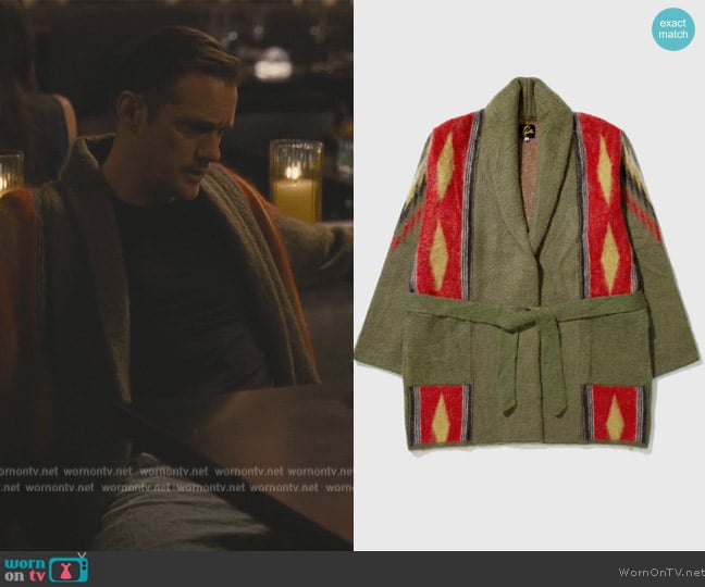 Needles Mohair Shawl Gown worn by (Alexander Skarsgard) on Succession