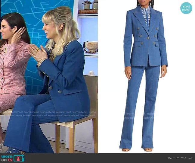 Veronica Beard Naira Denim Dickey Jacket worn by Jaspre Guest on Today