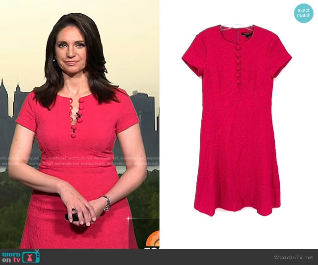 Nanette Lepore Embossed Fit & Flare Dress worn by Maria Larosa on Today