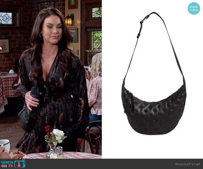 Rag & Bone Riser Leather Crossbody Bag worn by Chloe Lane (Nadia Bjorlin) on Days of our Lives